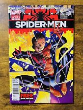 SPIDER-MEN 2 EXTREMELY RARE NEWSSTAND VARIANT 1ST BATTLE MILES VS PETER 2012 D picture