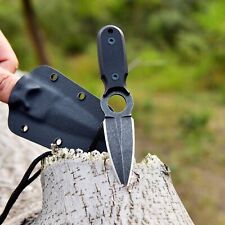 MINI TACTICAL FIXED BLADE HUNTING SURVIVAL BOOT THROWING KNIFE WITH KYDEX SHEATH picture