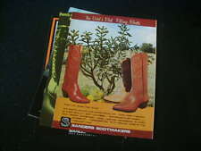 Vintage lot of 4 Sanders bootmakers magazine print ads 1972 1973 cowboy boot  picture