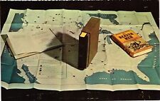 Vintage Postcard- 96321. BEAVER MEN MAP. UnPost 1960 picture