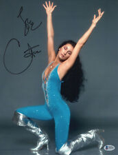 WOW CHER SIGNED AUTHENTIC AUTOGRAPH 11X14 PHOTO BECKETT BAS COA  22 picture