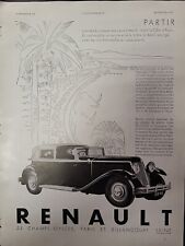 Renault Nervastella Reinastella 1930 L'illustration Magazine Print Ad FRENCH picture