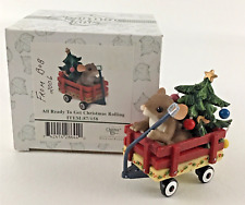 Charming Tails ‘All Ready To Get Christmas Rolling’ Mouse Figure Figurine Enesco picture