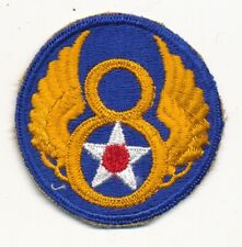 8th Air Force patch USAAF US Army Air Force white back real WWII make picture