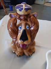 Vintage Hand Painted 1970's Collectable King Lion Coin Bank Signed And Numbered picture