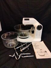 Vintage Sunbeam Mixmaster 12 Speed Stand Mixer Model 01401 w/ Nesting Bowls picture