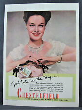 Vintage 1945 Chesterfield Cigarettes Magazine Ad Full Page Good Taste In The Bag picture