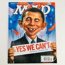 Mad Magazine September 2008 No. 493 Yes We Can't Alfred Obama Very Fine VF 8.0 picture