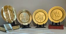 Hamilton Mint Bicentennial Commemorative Plates Complete set 24kt EGP on Pewter picture