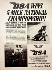 1966 BSA 500 Sammy Tanner Motorcycle Racing - Vintage Ad picture