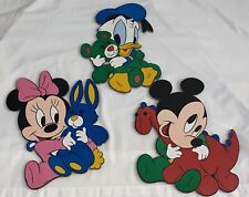 Vintage Disney Baby Mickey & Minnie Mouse & Donald Duck Nursery Wall Art picture