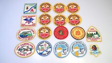 18 Vintage Boy Scouts Badge Patch Lot 60s Shabbona Etc Camporee Jamboree Council picture