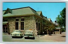 Fort Riley US Army Base, Main Post Exchange Classic Cars Vintage Kansas Postcard picture
