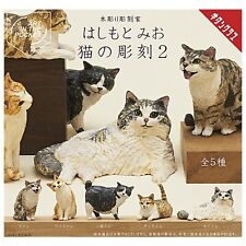 ART IN THE POCKET Cat Carving Part.2 Capsule Toy 5 Types Comp Set Gacha New picture