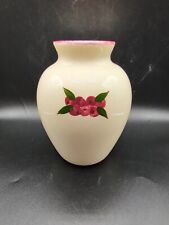 Vtg Cherry Design Sponge Rim Vase picture