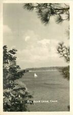 California San Diego Big Bear Lake Sailboat 1947 RPPC Photo Postcard 22-1397 picture