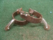 Pair of western cowboy spurs, maker marked Tough-1, NO straps - see pics picture