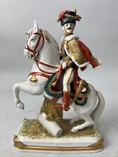 Scheibe Alsbach marked German porcelain Napoleon le prince eugene statue rare picture