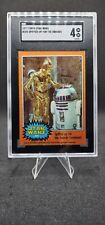 1977 TOPPS STAR WARS CARD #285 SPIFFED-UP FOR THE AWARDS CEREMONY SGC 4 VG/EX picture