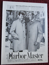 1968 HARBOR MASTER Trench Coats Print Ad ~ I SPY TV Show Robert Culp, Bill Cosby picture