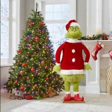GRINCH Gemmy 5.74 Ft Animated Life Size Christmas Prop SPEAKS GRINCH PHRASES picture