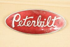 Vintage Peterbilt Metal Emblem Plate-Used picture