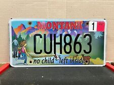 NO CHILD LEFT INSIDE MONTANA LICENSE PLATE picture