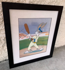 1992 Bugs Bunny Looney Toons Baseball Limited Edition Serigraph Framed Matted picture
