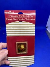 Hallmark 2004 St. Nicholas Christmas Santa Pin With Gift Box New picture