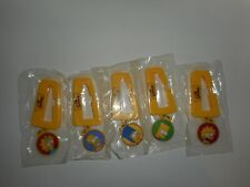 Vintage The Simpsons Keychain Clip Set Maggie Homer Bart Lisa Marge picture