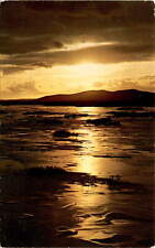 Alaska, postcard, sunset, Delta River Flat, natural beauty, Postcard picture