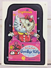 2005 Topps Wacky Packages Goodbye Kitty Sticker Card 1 Series 2 picture