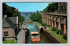 Ottawa-Ontario, Rideau Canal Locks And Interprovincial Bridge, Vintage Postcard picture