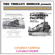 Vintage CN CP Canadian 1950s Steam Audio on CD - Railroad Record Club #08 & 24 picture