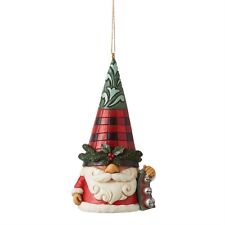 Jim Shore Highland Glen Gnome with Bells Christmas Ornament 6012876 picture