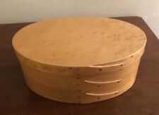 Vintage Orleans Carpenters Hand Crafted Wood Box Oval Bentwood Shaker 7