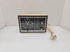 Vintage 1976 GE Clock Radio Alarm Model 7-4725 Beige AM Only Tested  picture