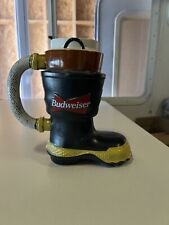 Budweiser Salutes The Firefighter's Boot Stein CS321 Fireman Beer Mug 1997 picture