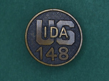 RARE Authentic WWI era IDAHO 148th Field Artillery Enlisted Collar Disc Insignia picture
