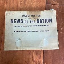 Vintage 1950s News of the Nation historical newspaper reprints 1493 - 1941 picture