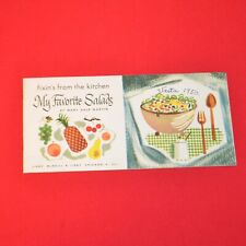 Vintage Recipe Booklet 1950 My Favorite Salads Libby Canned Fruits & Vegetables picture