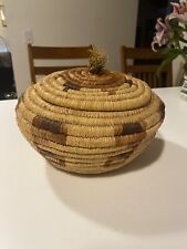 BEAUTIFUL Native American Tohono O'odham (Papago)  Basket Lidded Basketry Native picture