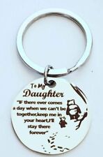 To my DAUGHTER I'll Stay There Forever Keychain picture