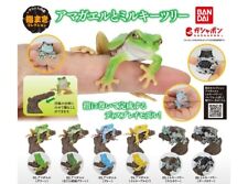 Ikimono Encyclopedia collection Tree frog and Milky tree All 6 types Capsule toy picture