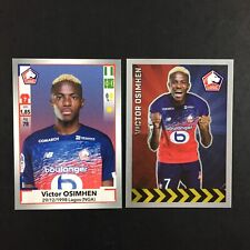 2020 Victor Osimhen Rookie RC Lot of 2 Stickers Panini Foot (19-20) #157 #161 picture