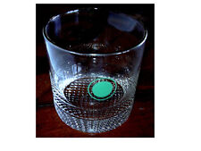 VINTAGE SOUTHERN RAILWAY GREEN LIGHT DOT GLASS TUMBLERS Unused picture
