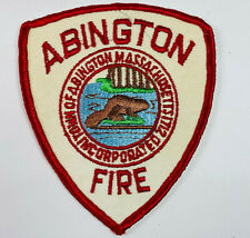 Abington Fire Plymouth County Massachusetts MA Patch F8A picture