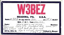 QSL 1931 Reading PA    radio card    picture