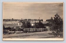 Antique Postcard Unknown Train Railroad Steam Locomotive Track RPPC 1908-18 picture