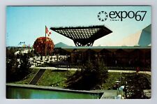 Montreal QC-Quebec Canada, Expo 67, Canada's Pavilion, Vintage Postcard picture
